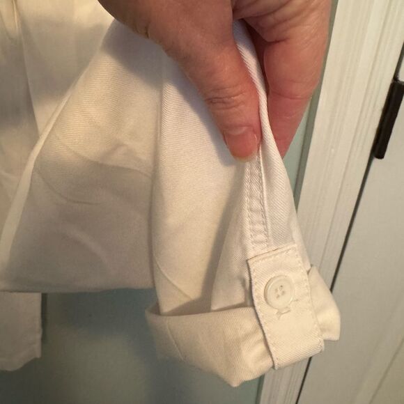 Talbots White Capris Relaxed Fit Elastic Waist SZ 10P (T37) - Picture 4 of 7